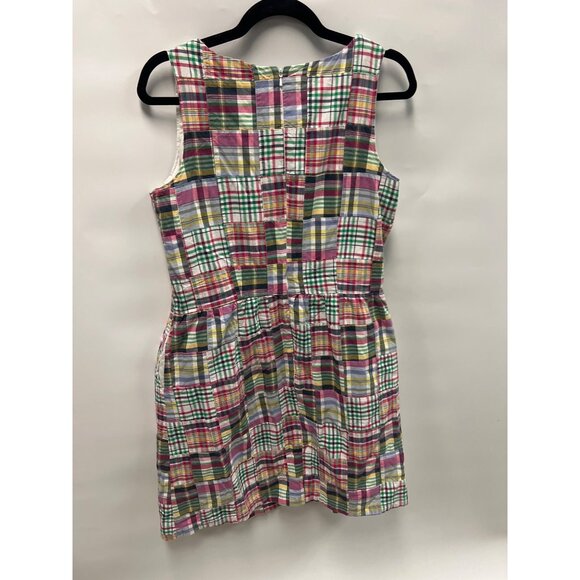 L.L. Bean Womens Plaid Sleeveless Summer Dress Size 10 - Picture 5 of 8